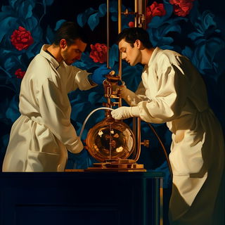 Muralgami style, Midjourney V6.1: editorial illustration for popular scientific magazine cover