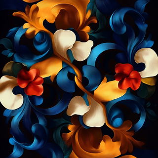 Muralgami style, Midjourney V6.1: creative pattern composition