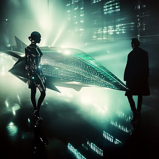 Haloferia style, Midjourney V6.1: cinematic shot from sci-fi movie