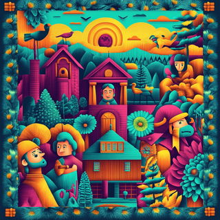 Risoramastra style, Midjourney V6.1: traditional folk art