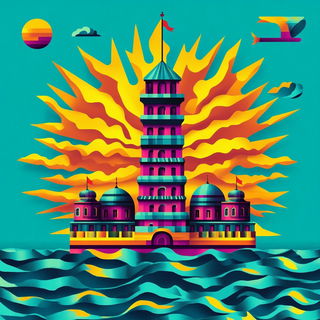 Risoramastra style, Midjourney V6.1: bold minimalist logo design for Istanbul city municipal services