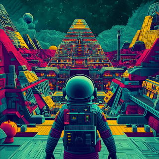 Risoramastra style, Midjourney V6.1: cinematic shot from sci-fi movie