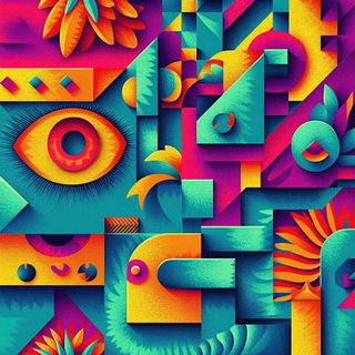 Risoramastra style, Midjourney V6.1: creative pattern composition