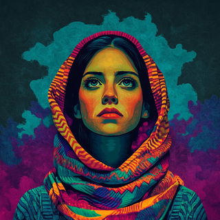 Risoramastra style, Midjourney V6.1: photographic portrait of female protagonist