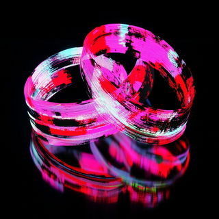 Cellular Aurora style, Midjourney V6.1: abstract 3D render
