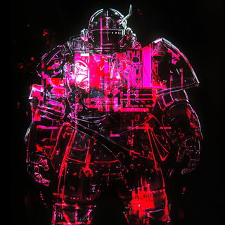 Cellular Aurora style, Midjourney V6.1: concept art character design of retropunk steam knight