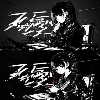 Cellular Aurora style, Midjourney V6.1: black-and-white manga comic strip
