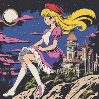 Ornathai style, Midjourney V6.1: retro fairy-tale illustration