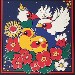 Ornathai style, Midjourney V6.1: traditional folk art
