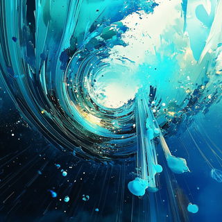 Cartoglyphic style, Midjourney V6.1: abstract 3D render