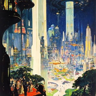 Practicalumbra style, Midjourney V6.1: megacity with futuristic bioarchitecture