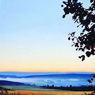 Practicalumbra style, Midjourney V6.1: realistic landscape photograph of quiet dawn