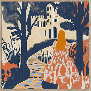 Gargoylepaste style, Midjourney V6.1: retro fairy-tale illustration