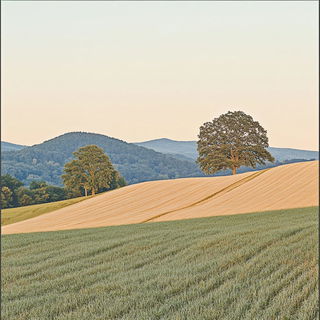 Gargoylepaste style, Midjourney V6.1: realistic landscape photograph of quiet dawn