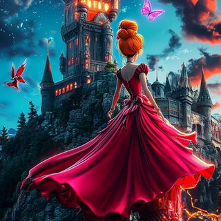 Grainweather style, Midjourney V6.1: retro fairy-tale illustration