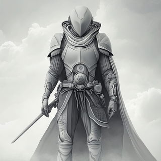 Hushcurrent style, Midjourney V6.1: concept art character design of retropunk steam knight