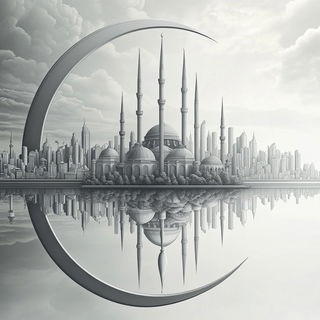 Hushcurrent style, Midjourney V6.1: bold minimalist logo design for Istanbul city municipal services