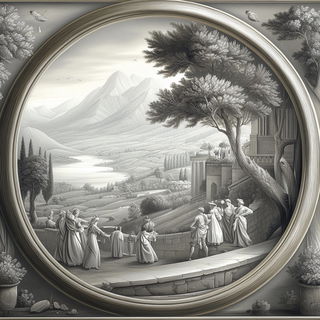 Hushcurrent style, Midjourney V6.1: classical 18th-century oil painting