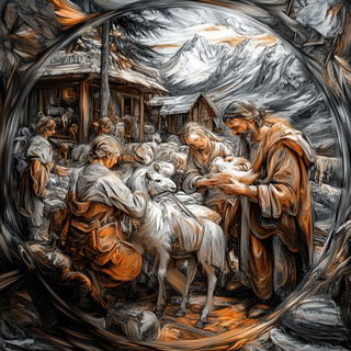 Cliffopal style, Midjourney V6.1: classical 18th-century oil painting