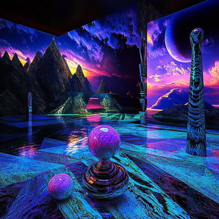 Suncut Dramatics style, Midjourney V6.1: abstract 3D render