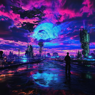Suncut Dramatics style, Midjourney V6.1: cinematic shot from sci-fi movie