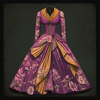 Crosshatch Expeditionary style, Midjourney V6.1: haute-couture fashion outfit