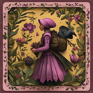 Crosshatch Expeditionary style, Midjourney V6.1: traditional folk art