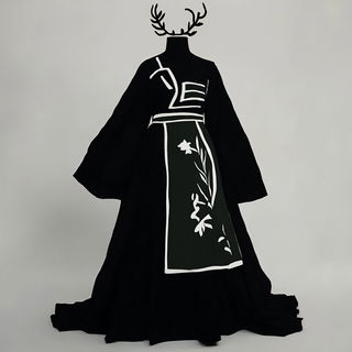 Winter Scalehouse style, Midjourney V6.1: haute-couture fashion outfit