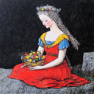 Tidepaint style, Midjourney V6.1: classical 18th-century oil painting