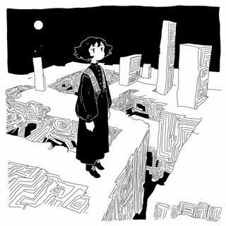 Mami Wata Color Rite style, Midjourney V6.1: black-and-white manga comic strip