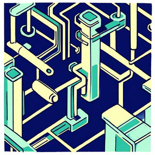 Mami Wata Color Rite style, Midjourney V6.1: technical infrastructure blueprint schematics