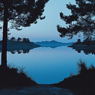 Atlas of Inked Beasts style, Midjourney V6.1: realistic landscape photograph of quiet dawn