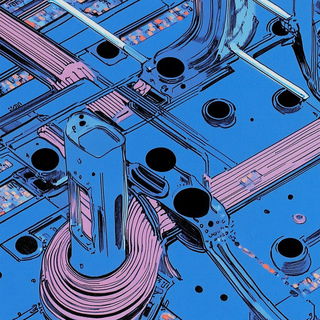 Atlas of Inked Beasts style, Midjourney V6.1: technical infrastructure blueprint schematics
