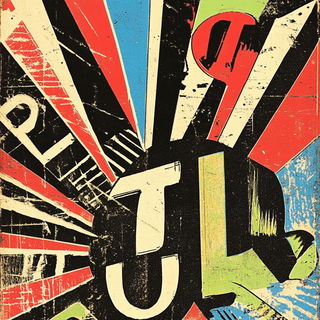Wakeborne style, Midjourney V6.1: typographic composition with large letters