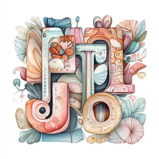 Suntrack Inkfolk style, Midjourney V6.1: typographic composition with large letters