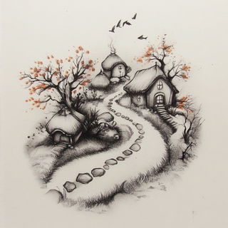 Chromasuture style, Midjourney V6.1: traditional folk art