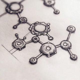 Chromasuture style, Midjourney V6.1: technical infrastructure blueprint schematics