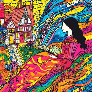 Malachite Drapery style, Midjourney V6.1: retro fairy-tale illustration