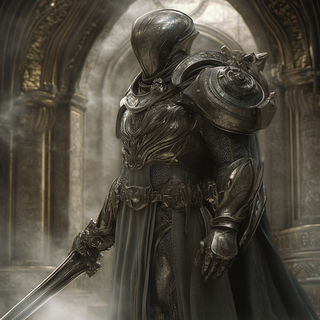 Skysakura style, Midjourney V6.1: concept art character design of retropunk steam knight