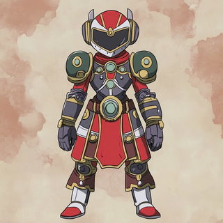 Indigold Loomcraft style, Midjourney V6.1: concept art character design of retropunk steam knight