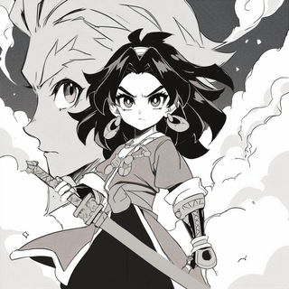 Indigold Loomcraft style, Midjourney V6.1: black-and-white manga comic strip