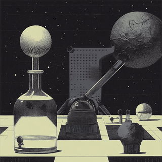 Iridescent Quiver style, Midjourney V6.1: editorial illustration for popular scientific magazine cover