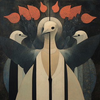Panelshock style, Midjourney V6.1: traditional folk art