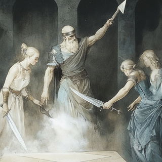 Terracinerama style, Midjourney V6.1: classical 18th-century oil painting