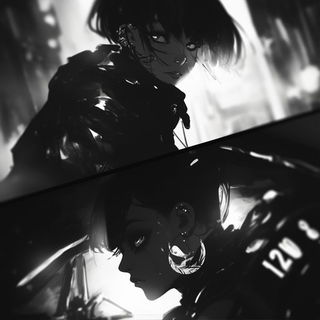 Copperplate Orb Etching style, Midjourney V6.1: black-and-white manga comic strip