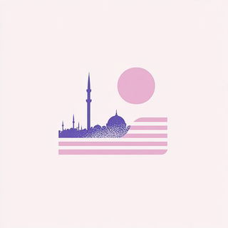 Bluepetal Orbitals style, Midjourney V6.1: bold minimalist logo design for Istanbul city municipal services