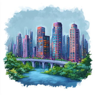 Dappled Lithobeast style, Midjourney V6.1: megacity with futuristic bioarchitecture