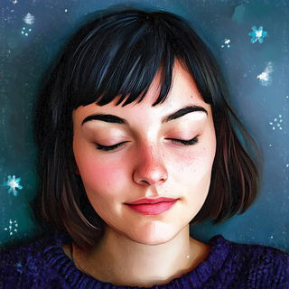 Dappled Lithobeast style, Midjourney V6.1: photographic portrait of female protagonist