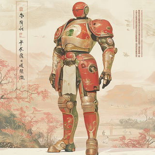 Engraverocadia style, Midjourney V6.1: concept art character design of retropunk steam knight