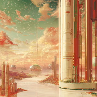 Engraverocadia style, Midjourney V6.1: cinematic shot from sci-fi movie